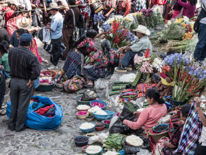 Mercato a Chichicastenango, Guatemala