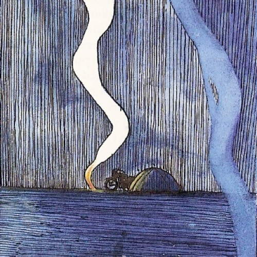 Accampamento in tenda con motoguzzi